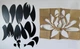 Зеркальная наклейка на стену в виде лотоса "Lotus" черная - акриловая панель для декора интерьера, самоклеющаяся 35*45 см (710027) - изображение 3