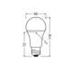 Лампа LED 13W 220V 1521lm 2700K E27 60x118mm груша [4058075127029] Osram CL A100 - зображення 5