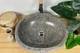Овальная раковина из серого камня с необработанными краями, 52х43х16,5 см Деметра 4 ТМ - изображение 1