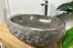Серая раковина накладная мраморная из цельного камня 53х44х16,5 см ГЕРМЕС 1 ТМ - изображение 3