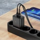 Мережевий зарядний пристрій HOCO N35 Streamer dual-port PD45W GaN (2C) charger(EU) Black (6931474797193) - зображення 5