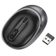 Маніпулятор миша HOCO GM34 Nuevo dual-mode business wireless mouse Black Metal Gray (6942007632782) - изображение 1