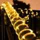 Уличная гирлянда Трубка на солнечной батарее 7 метров 50 LED теплый белый - изображение 8