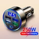 Автомобильная зарядка USB на 5 выходов: Usb PD Super QC3.0 + вольтметр - изображение 2