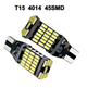 Светодиодная лампа LED T15 / W16W 4014 45 SMD CANBUS красный - изображение 7
