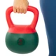 Гиря м'яка BLOOM SOFT KETTLEBELL LB7012-6 6кг (верх-PVC, наповнювач-пісок, Червоно-зелений) - зображення 4