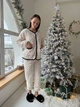 Домашня піжама Plus Size, Білий, 2XL - зображення 1