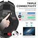 Бездротова ігрова комп'ютерна миша INPHIC F1 Bluetooth +2,4G на акумуляторі чорно-сіра - зображення 9