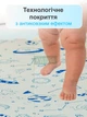 Дитячий ігровий термокилимок Світ тварин та Графічний космос двосторонній складний м'який підлогу для малюків з народження 190х177,5 см - зображення 3