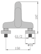 Змішувач для ванни Fabiano Modena 10402 Graphite 8231.401.1577 - зображення 6