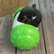 Игрушка-кормушка интерактивная для собак и кошек с контейнером для корма, тумблер для медленного питания и развития животных, универсальный дозатор лакомства Бело-зеленый, LY-732-White/Green - изображение 3