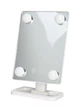 Прямоугольное LED зеркало для макияжа Cosmetie Mirror 360 Rotation Angel, настольное зеркало для макияжа с LED-подсветкой Белое GWD-429-White - изображение 7