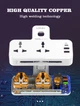 Мережевий Перехідник з Нічником LDNIO SC2311 2 port/1PD/1 QC 3.0/1 USB/ 2 PSocket/ Led lamp Білий - зображення 5
