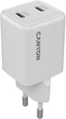 Ładowarka Canyon GaN 2xUSB-C PD 35W White (CNS-CUW35CC) - obraz 2