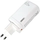 Швидка GaN зарядка 65W REMAX RP-U55 PD+QC 1xUSB-A 2xType-C EU Білий - зображення 1