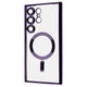 Чехол ударостойкий с защитой камер WAVE Metal Color Case with Magnetic Ring Samsung Galaxy S25 Ultra deep purple - изображение 1