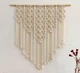 Натуральне настінне панно макраме Handmade, 80 * 86 см в етно стилі, декоративне панно - изображение 1