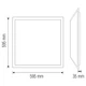 LED панель 45W Horoz Electric PLAZMA-45 6400K 595x595мм квадратный IP20 - изображение 5
