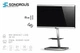 Подставка для телевизора Sonorous PL 2710-BLK-SLV - изображение 2