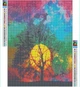 Алмазна мозаїка алмазна вишивка Сонце за деревом 40x30 OG00443SS - зображення 2