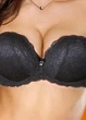 Кружевной бюстгальтер push-up двойной ExtraPizzo - Lormar Черный, 70B - изображение 2