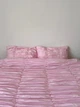 Комплект постільної білизни DreamCraftedBedding «Плин» рожевий півтораспальний 150x215 Сатин - зображення 5