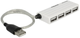 USB-хаб Delock USB 2.0 External Hub 4 Port White (4043619874453) - зображення 1