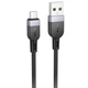 Кабель зарядки Hoco X109 USB to MicroUSB (2.4А) (3M) універсальний для синхронізації для швидкої зарядки телефона/смартфона Чорний - изображение 1