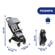 Коляска для прогулок и путешествий Chicco WE Stroller, серая - изображение 3