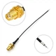 Пигтейл SMA Female (мама) 10 см под пайку, ВЧ антенный кабель RF1.13 для изготовления антенн и переходников - изображение 1