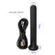 Выносная антенна 5G 4G LTE GSM WiFi с магнитом 12 dBi 600-6000 МГц SMA Male 3м для модемов роутеров репитеров - изображение 4