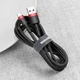 Кабель USB to Type-C Baseus Cafule USB for Type-C 2A 3m Red/Black (CATKLF-U91) - изображение 7