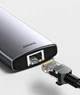 USB Type-C хаб Baseus Metal Gleam 6-in-1 100W 3USB3.0 HDMI Type-C RJ45 Gray (CAHUB-CW0G) - изображение 7