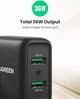 Мережевий зарядний пристрій Ugreen Fast Charger 36W 2*USB QC3.0 Black (CD161) - зображення 2