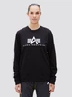 Лонгслив Alpha Industries Basic Logo Long Sleeve Tee UTB49002G1 XL Black (640631003041) - изображение 5