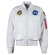 Бомбер мужской Alpha Industries MA-1 NASA MJM21093C1 XL Белый (640631487698) - изображение 13