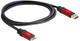 Kabel Delock USB 3.0 Type-A male to USB 3.0 Type Micro-B male 2m Premium Black/Red (4043619827619) - obraz 2