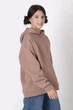 Утепленная кофта-худи оверсайз Mevis мокко 4782-03 152 см - изображение 2