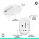 Миша Logitech M196 Wireless Offwhite (910-007460) - зображення 7