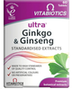 Suplement diety Vitabiotics Ultra Ginkgo & Ginseng suplement diety z miłorzębem japońskim i żeń-szeniem 60 tabletek (5021265244096) - obraz 1