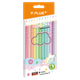 Олівці Y-Plus+ STAR пастель 12 кольорів зі стругалкою - зображення 1