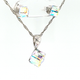 Срібний комплект Spark зі Swarovski Cube Small WKJ48416AB - зображення 5