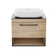 Тумба з умивальником IMPRESE BLACK EDGE f32117OK, дуб - зображення 3
