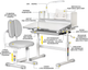Комплект мебели Evo-Kids BD-24 стол + стул + полка + лампа Grey (BD-24 G) - изображение 2