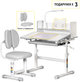 Комплект мебели Evo-Kids BD-24 стол + стул + полка + лампа Grey (BD-24 G) - изображение 4