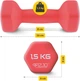 Гантели виниловые 4FIZJO Classic 2 x 1.5 кг (P-5907739311962) - изображение 2