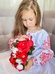 Сукня вишиванка дитяча святкова біло-червона пишна Pyshna 122 - изображение 3
