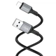 Кабель USB Borofone BX83 Famous IP Silicone передачі даних USB to Lightning, 1m, струм до 2.4A Black - зображення 2