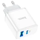Сетевое зарядное устройство HOCO C105A Stage dual port PD20W+QC3.0 charger White (6931474782946) - изображение 5