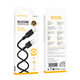 Кабель BOROFONE BX113 Lenny silicone charging data cable Type-C(L=3M) Black 6941991115554 - изображение 2